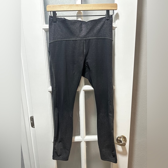 Lululemon Train Times 7/8 Pan: Luminosity Foil Print Black Silver / Black - Picture 4 of 11